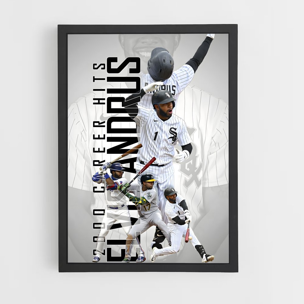 Poster Elvis en Action – affiche Baseball (vue 2)